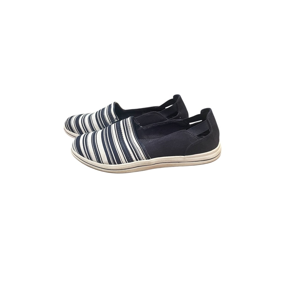 Clarks‎ Cloudsteppers Striped Slip On Loafers Comfort Casual Shoes 7.5